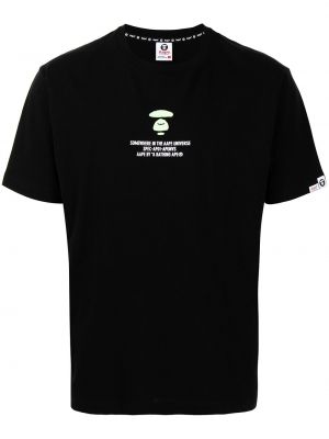 Camiseta con estampado Aape By *a Bathing Ape® negro