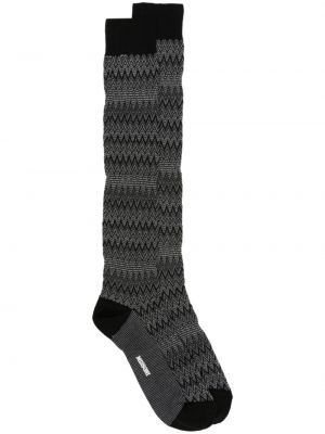 Плетени чорапи Missoni черно