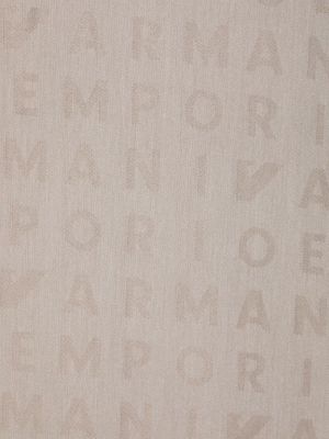Schal mit print Emporio Armani beige
