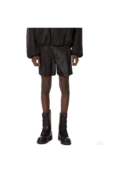 Pantalones cortos de seda Valentino negro