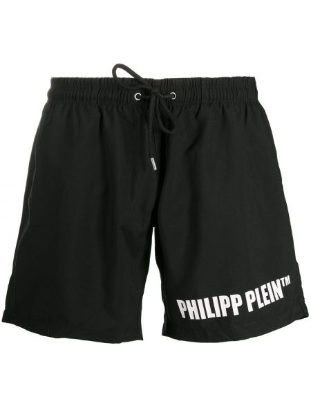 Pantalones cortos deportivos de tela jersey Philipp Plein negro