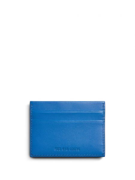 Kožená peněženka Shinola modrá