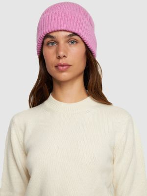 Cappello di cachemire Annagreta rosa