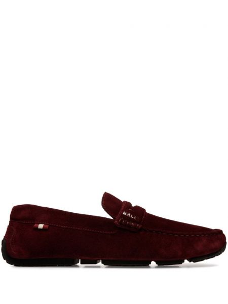 Ruskind loafers Bally rød