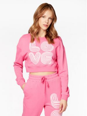 Bluza dresowa Love Moschino różowa