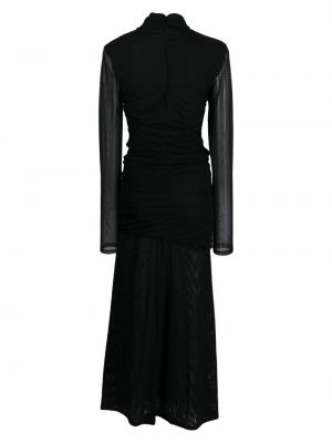 Průsvitné večerní šaty Gestuz černé