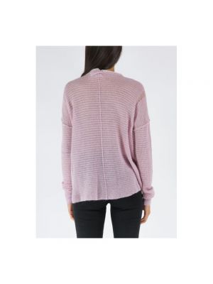 Suéter de cuello redondo Mm6 Maison Margiela rosa