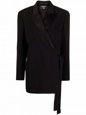 Lang blazer Balmain svart