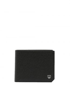 Usnjena denarnica Mcm črna