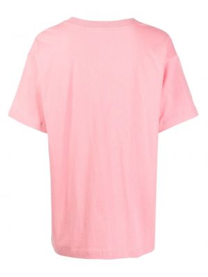 Bavlněné tričko The Upside růžové
