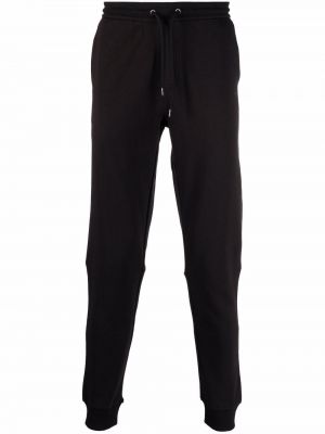 Памучни панталони jogger Calvin Klein черно