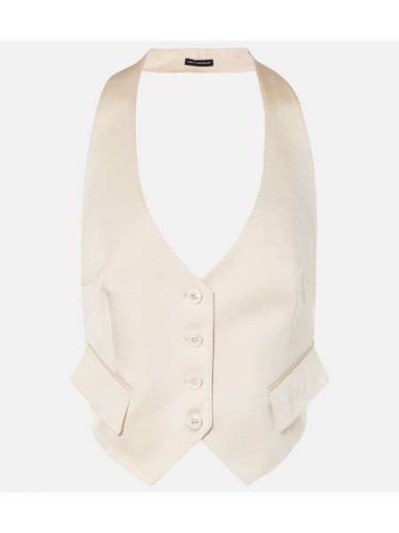 Silke uld vest Tom Ford beige