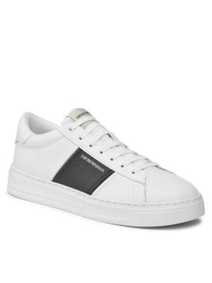 Sneakers di pelle Emporio Armani bianco