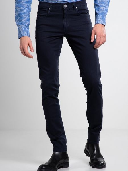 Spodnie klasyczne Versace Jeans niebieskie