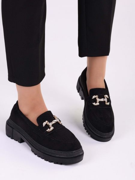 Cipele od brušene kože sa kopčom Shoeberry crna