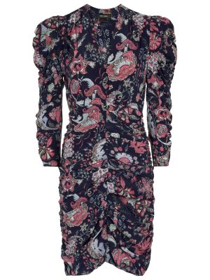 Rochie de mătase cu model floral Isabel Marant