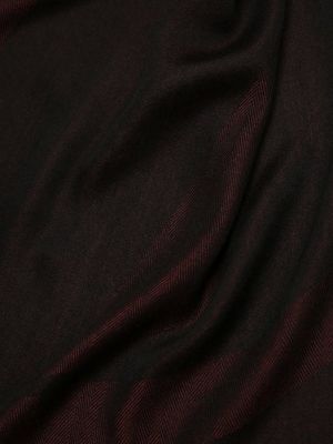 Кашемировый шелковый шарф Ermenegildo Zegna бордовый