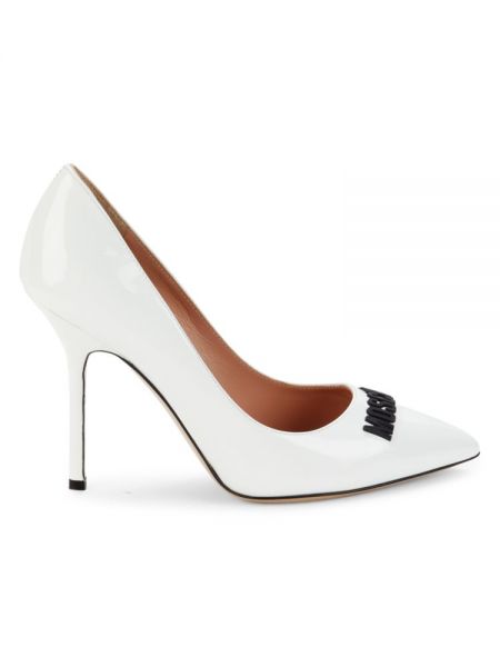 Лаковые туфли Moschino Couture белые