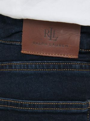 Džíny s vysokým pasem Lauren Ralph Lauren modré