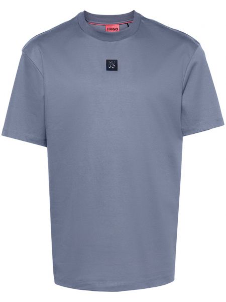 T-shirt aus baumwoll Hugo blau