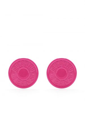 Boucles d'oreilles à boucle Moschino Jeans rose