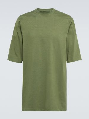 Bavlněné tričko Rick Owens zelené