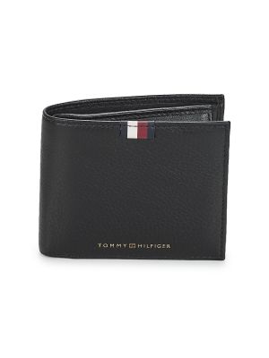 Kožená peněženka Tommy Hilfiger černá