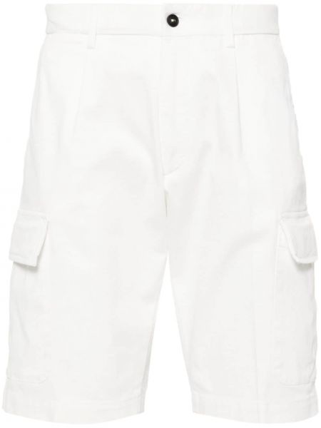 Pantaloni scurți cargo Corneliani alb