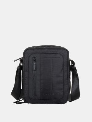 Двойная сумка через плечо среднего размера цвета Caramelo черного