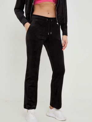 Dkny pantaloni de trening femei, culoarea negru, cu imprimeu