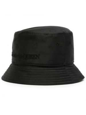 Жакардова шапка Alexander Mcqueen черно