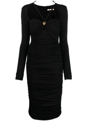 Μίντι φόρεμα Roberto Cavalli μαύρο