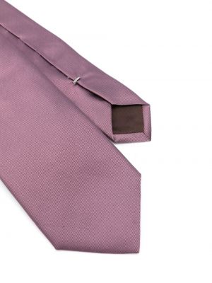 Cravate en soie Canali rose