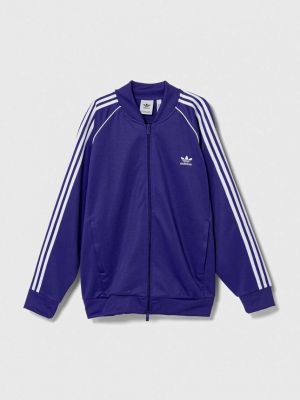 Свитер с аппликацией Adidas Originals фиолетовый