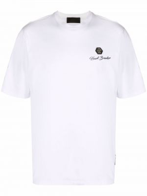 Camiseta con corazón Philipp Plein blanco