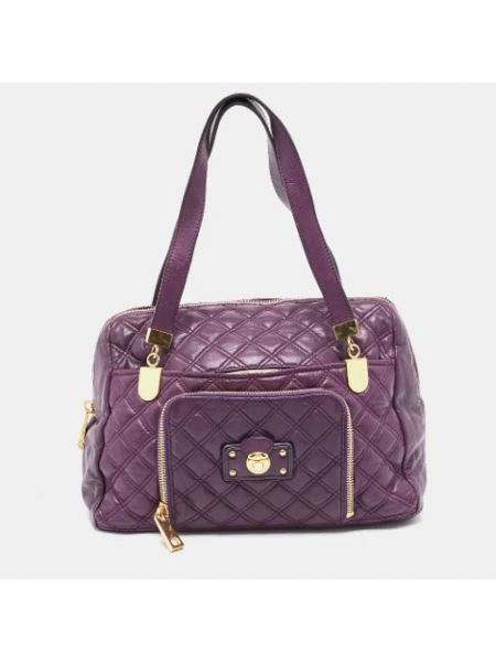 Bolso satchel de cuero Marc Jacobs Pre-owned violeta