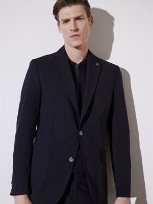 Приталенная куртка Brooks Brothers черная