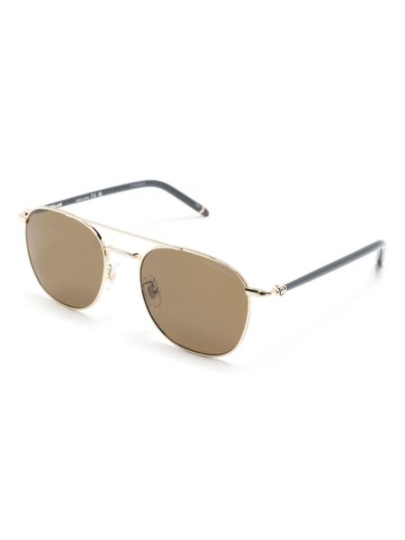 Okulary przeciwsłoneczne Montblanc złote