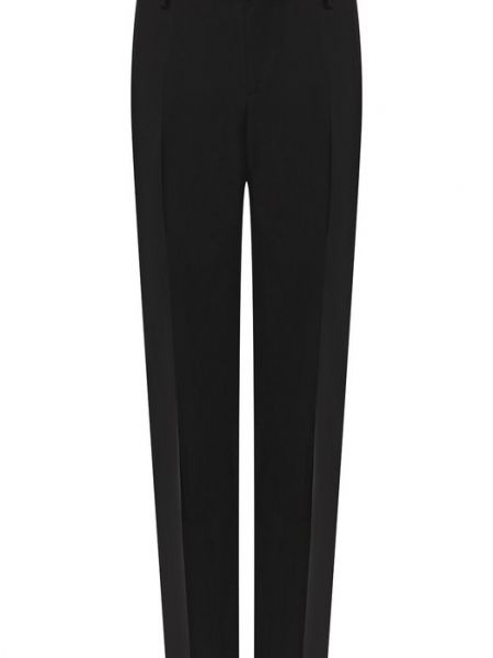 Шерстяные брюки Valentino черные