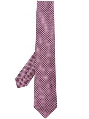 Jedwabny krawat Kiton różowy