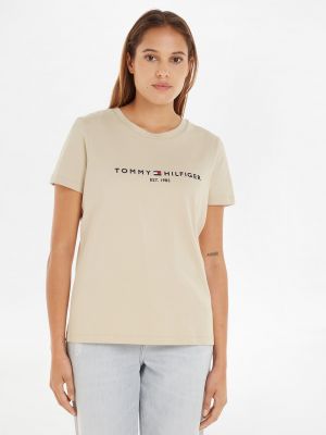 T-krekls Tommy Hilfiger bēšs