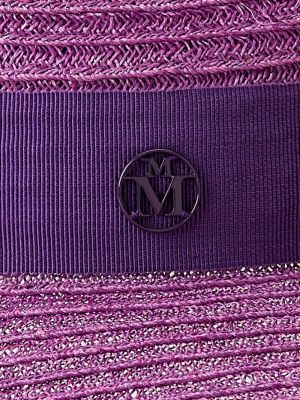 Kepurė Maison Michel violetinė