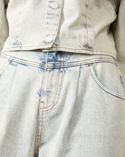 Plisované džínsy Aligne modrá