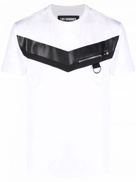 Camiseta con bolsillos Les Hommes blanco