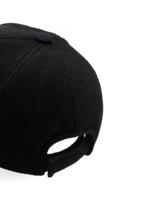 Haftowana czapka z daszkiem Isabel Marant czarna