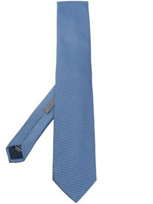 Cravate en soie à bouts pointus Corneliani bleu