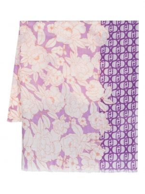 Echarpe à fleurs à imprimé Liu Jo violet