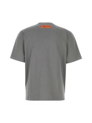 Camiseta de algodón oversized Heron Preston gris