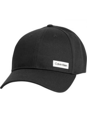 Czarna czapka z daszkiem Calvin Klein Jeans