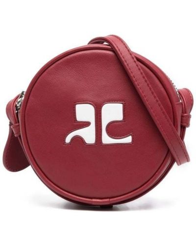 Δερμάτινη τσάντα Courreges κόκκινο